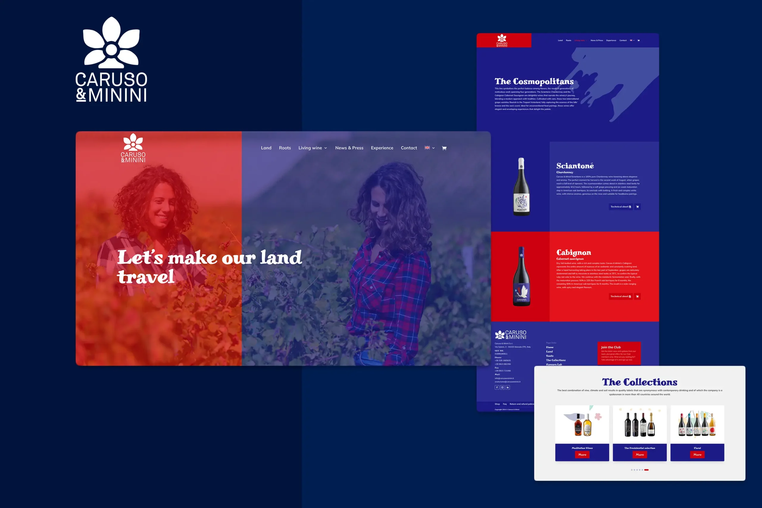 Caruso e Minini's website designed by DocWilson.design
