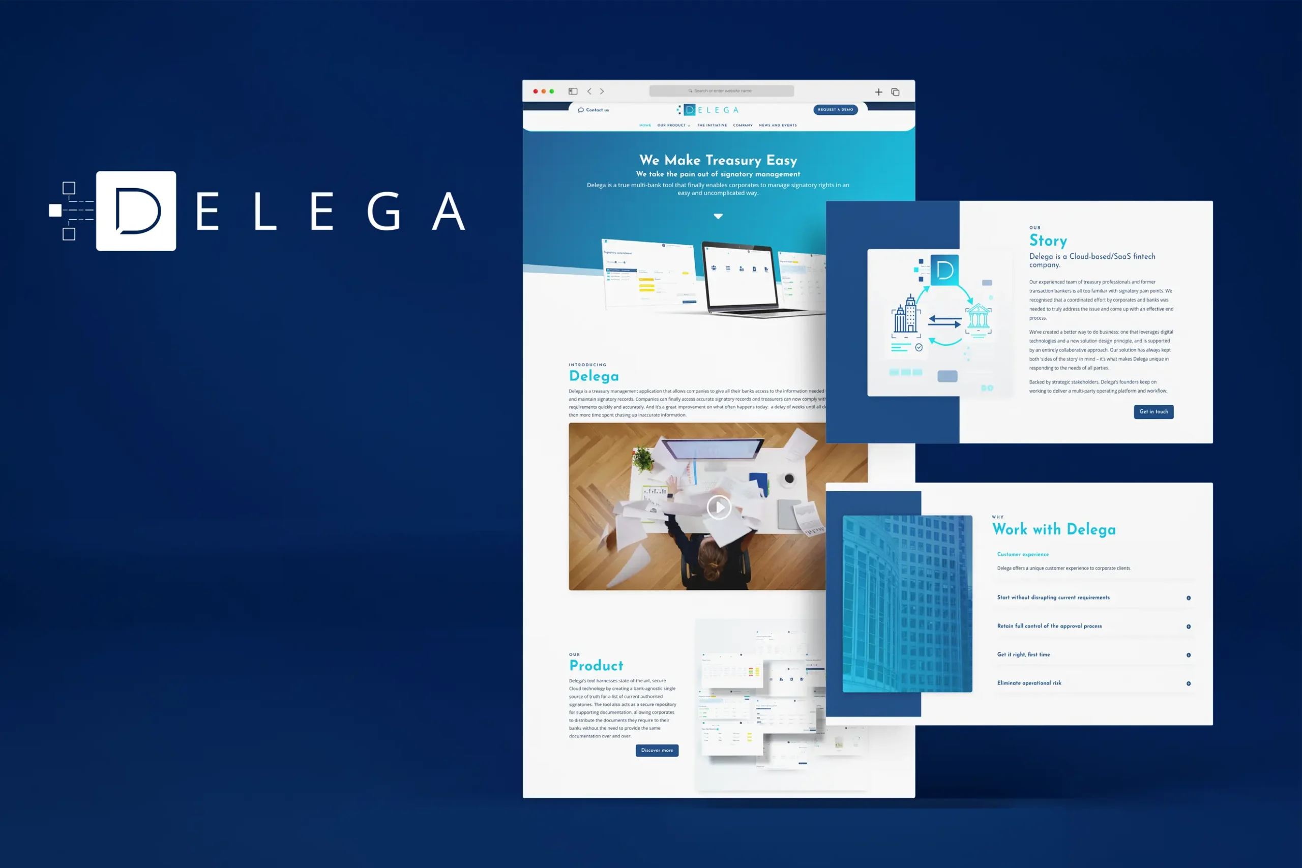Delega's website designed by DocWilson.design